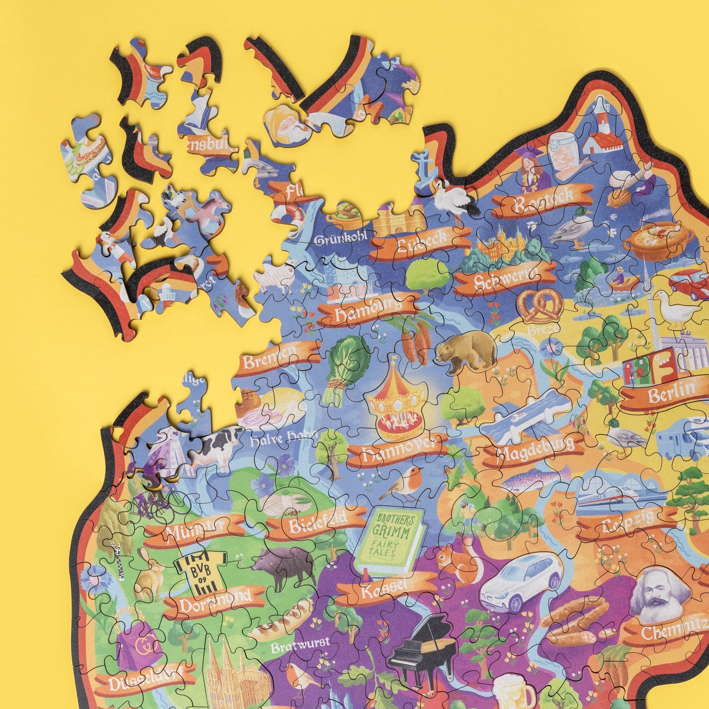 Puzzle della mappa tedesca