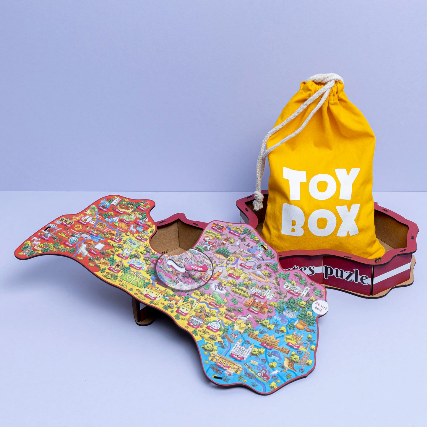 Puzzle de la carte letton