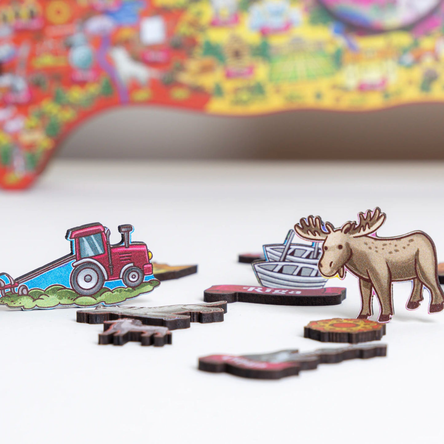 Puzzle de la carte letton