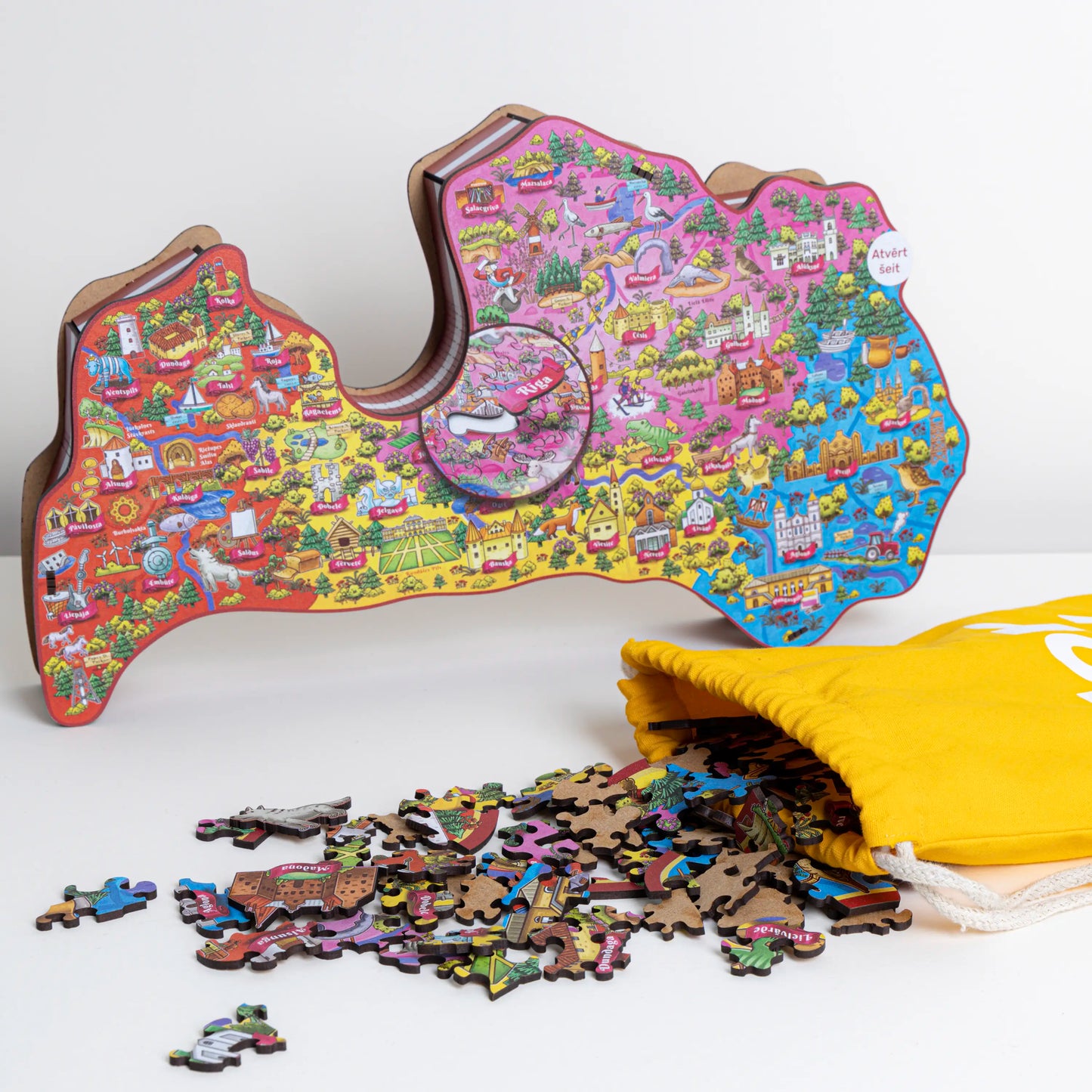 Puzzle de la carte letton