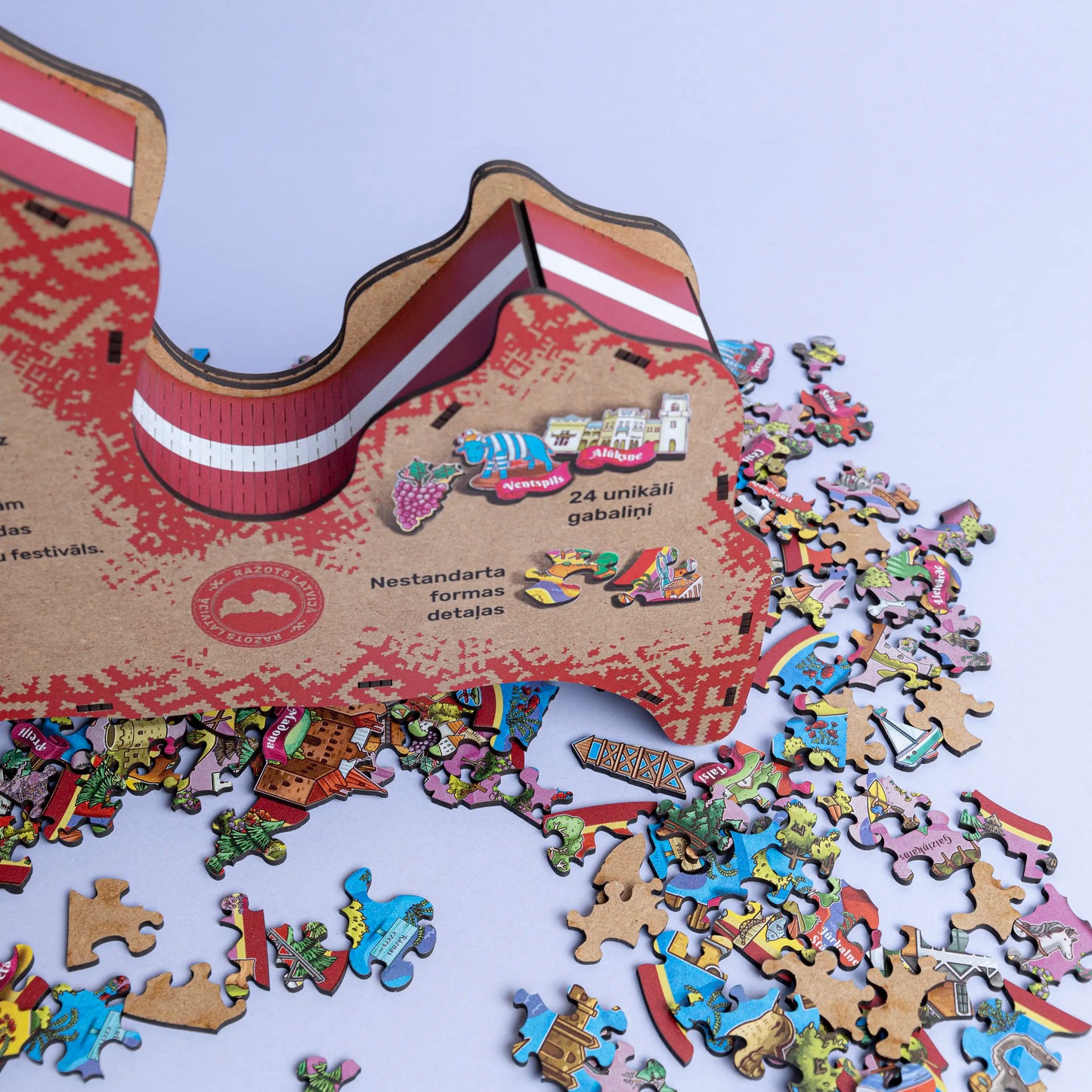 Puzzle de la carte letton