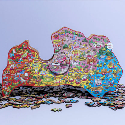 Puzzle de la carte letton